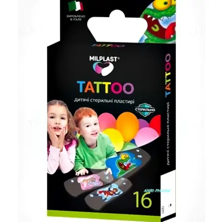 ЛЕЙКОПЛ. KIDS TATTOO ДЕТСКИЕ №16 стер.