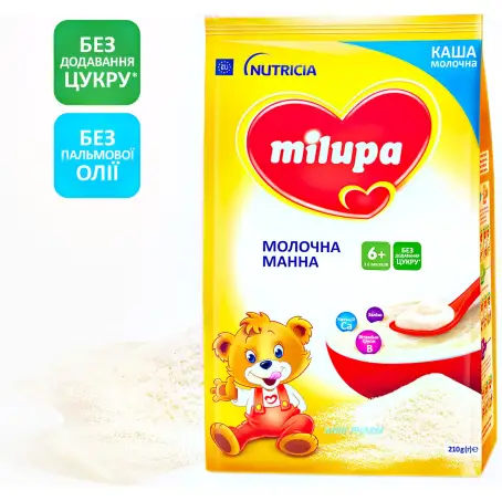 КАША МОЛОЧН. MILUPA манная с 6 мес. 210 г