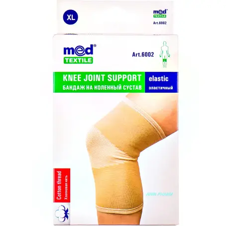 БАНДАЖ ДЛЯ КОЛЕНН. СУСТ. MEDTEXTILE эласт. р.XL 6002