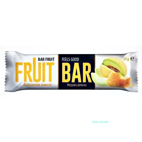 БАТОНЧИК МЮСЛИ FRUIT BAR Медовая дынька 25 г