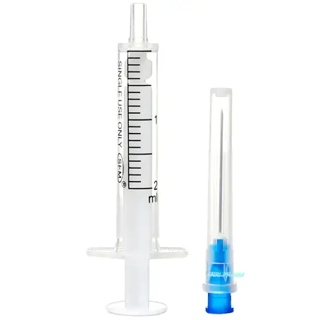 ШПРИЦ 2 мл 3-КОМП MP MEDPLAST 2 голк. 23G 1 1/4 0,6х32 та 24G 1 0,55х25