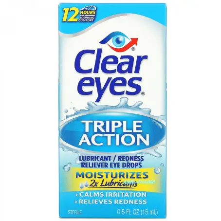 КРАПЛІ ОЧНІ CLEAR EYES Triple action 15 мл р-н фл.