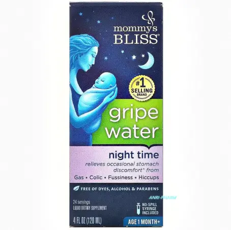 MOMMYS BLIS GRIPE WATER night time (водичка від коліків) 120 мл. №2