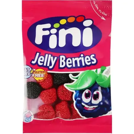 Конфеты жевательные Fini Jelly berries красные и черные ягоды 90 г