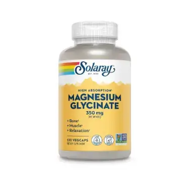 Магний глицинат Solaray Magnesium Glycinate 350 мг, 120 вег. капсул