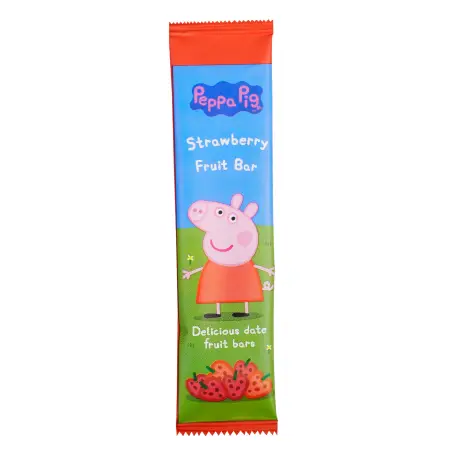 Фруктовый батончик Peppa Pig (Свинка Пеппа) на основе фиников и клубники, 20 г